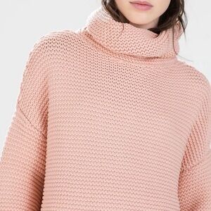 Zara Blush Pink Chunky Knit Sweater